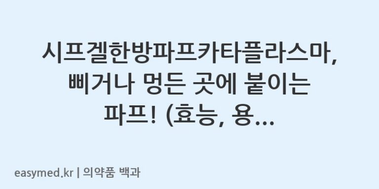 시프겔한방파프카타플라스마-200805424