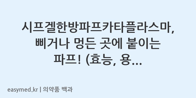 시프겔한방파프카타플라스마-200805424