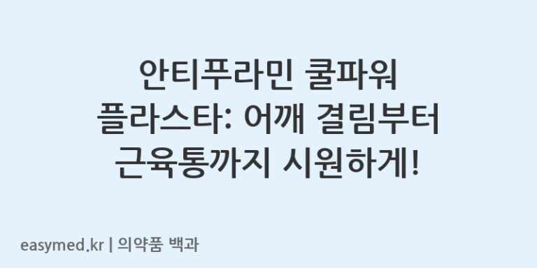 안티푸라민쿨파워플라스타-201906345