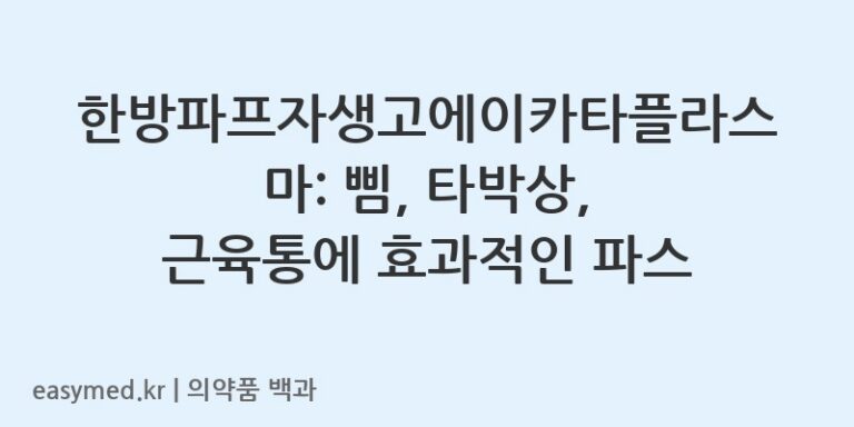 한방파프자생고에이카타플라스마-200403019