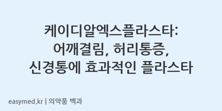 케이디알엑스플라스타수출명TD-RX-Plaster-201900787