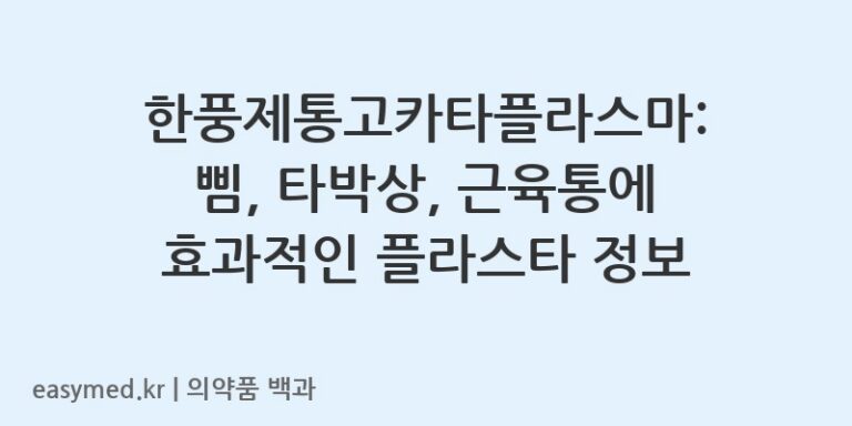 한풍제통고카타플라스마-201404498