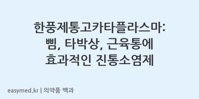 한풍제통고카타플라스마-201404498